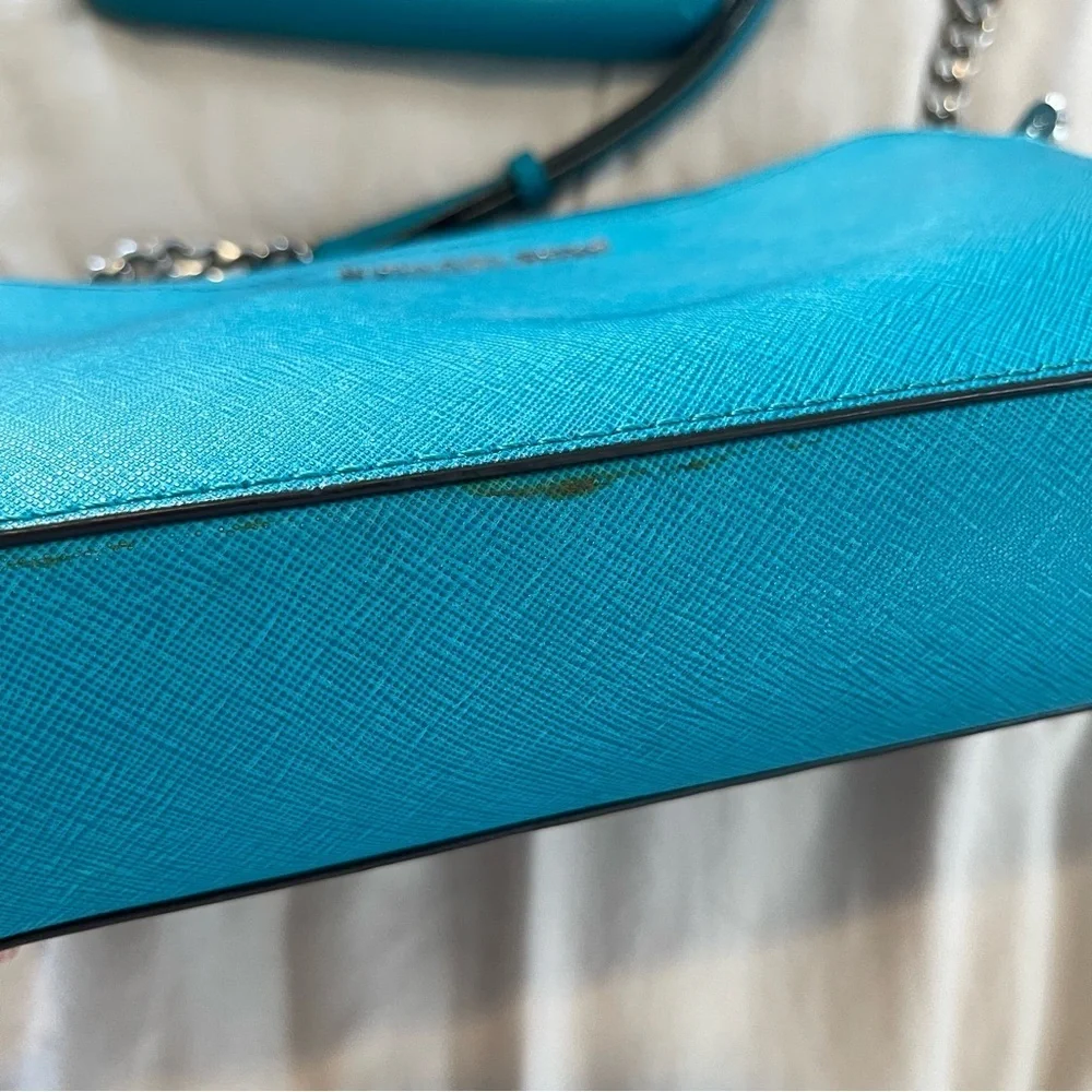 Michael Kors Vibrant Blue/Turquoise Crossbody Bag Set